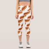 Leggings Capri SlipperyJoe's hot dog niché doucement pain jaune v (Recto)