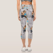 Leggings Capri SlipperyJoe's Man serviette brisée mur de brique b (Verso)