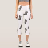 Leggings Capri SlipperyJoe's Thanksgiving tradition musculaire mâ (Recto)