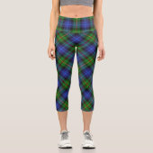 Leggings Capri Smith Clan Tartan Plaid Motif (Recto)