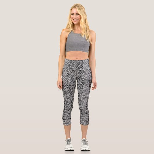 Leggings Capri Snakeskin gris viper (Recto)