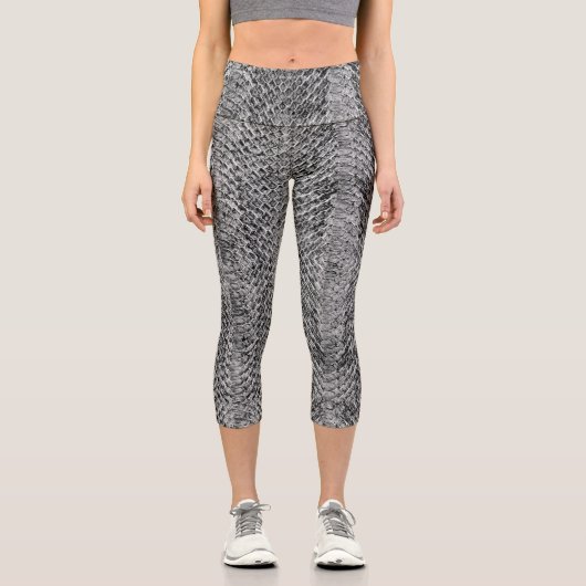 Leggings Capri Snakeskin gris viper (Recto)