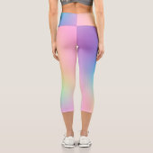 Leggings Capri Soft Pastel Ombre Design (Verso)