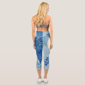 Leggings Capri Soirée Lune Arbre Bleu Lune (Verso)