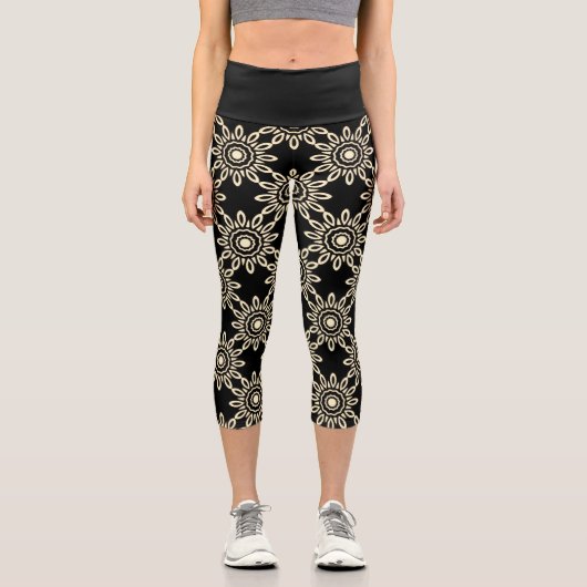 Leggings Capri Soleil Doré Rétro (Recto)
