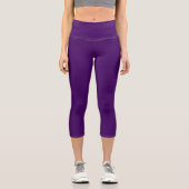Leggings Capri Solid dark violet purple (Recto)