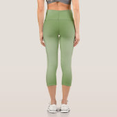 Leggings Capri Solid Jade Green Celadon (Verso)
