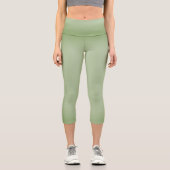 Leggings Capri Solid Jade Green Celadon (Recto)