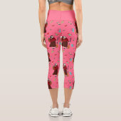 Leggings Capri sorcière de noël rose befana gothmas (Verso)