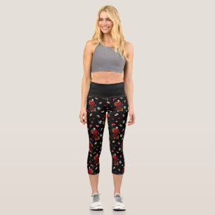 Leggings Capri sorcière noire de noël befana gothmas