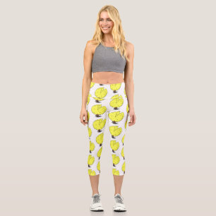 Leggings Capri Souris mignonne avec dessin animé au fromage