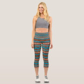 Leggings Capri Southwest Style Geometric Cameron Gorge Design (Recto)