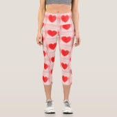 Leggings Capri Soyez mon coeur rouge Valentine note coeur Carnet  (Recto)
