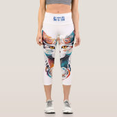 Leggings Capri Soyez un chat (Recto)