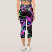 Leggings Capri Spectacle de lumière néon (Verso)
