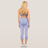 Leggings Capri Spirale bleu clair et rose (Verso)
