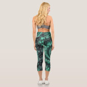 Leggings Capri spirale malachite fragmentée (Verso)