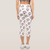 Leggings Capri Splendide néoplasticisme Art Monogramme. Lettre Q (Verso)