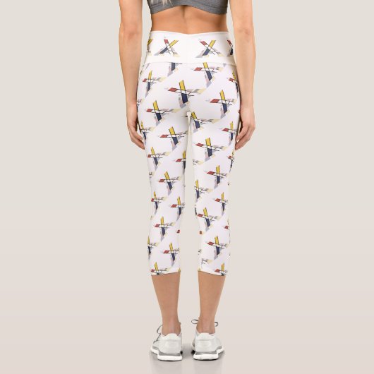 Leggings Capri Splendide néoplasticisme Art Monogramme. Lettre X (Verso)