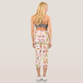 Leggings Capri Squiger Rose or orange et rouille (Verso)