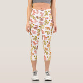 Leggings Capri Squiger Rose or orange et rouille (Recto)