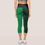 Leggings Capri St. Patrick's Day Shamrocks et stries (Verso)