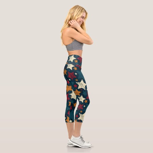 Leggings Capri Starry Night Chaos (Droite)