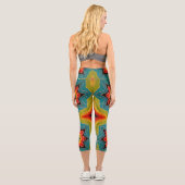 Leggings Capri Stars Tie Dye (Verso)