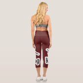 Leggings Capri Sticker de motivation de Ladybug (Verso)