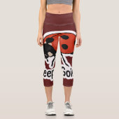 Leggings Capri Sticker de motivation de Ladybug (Recto)