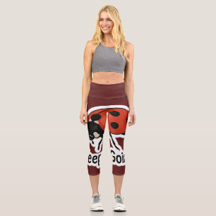 Leggings Capri Sticker de motivation de Ladybug