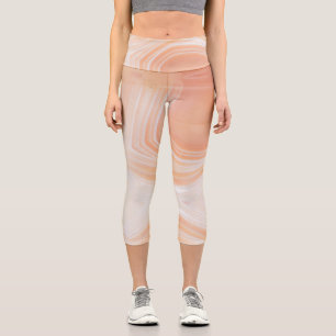 Leggings Capri Structure de texture de pierre semi-précieuse