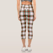 Leggings Capri Stuart / Stewart tartan blanc rouge vert plaid (Verso)