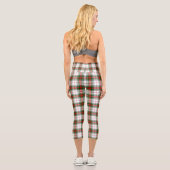 Leggings Capri Stuart / Stewart tartan blanc rouge vert plaid (Verso)