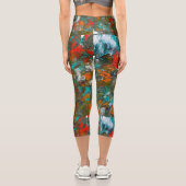 Leggings Capri Studio de ballons des Miami Dolphins Art (Verso)