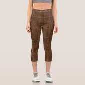 Leggings Capri Style Brown Chic : Personnaliser le logo et le tex (Recto)