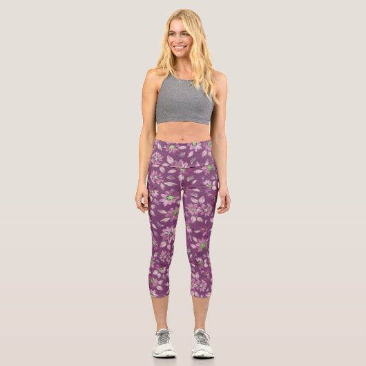 Leggings Capri Style : Capris taille haute sur mesure avec soin, (Recto)