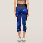 Leggings Capri Style Graffiti répétitif Année 2022 Capri GL (Verso)
