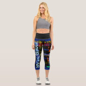 Leggings Capri Style Graffiti répétitif Année 2022 Capri GL (Recto)
