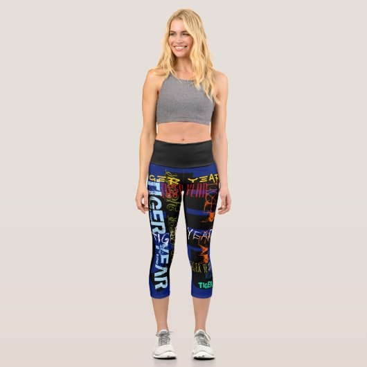 Leggings Capri Style Graffiti répétitif Année 2022 Capri GL (Recto)