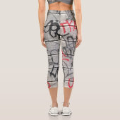 Leggings Capri Style Graffiti urbain (Verso)