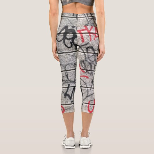 Leggings Capri Style Graffiti urbain (Verso)