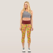 Leggings Capri STYLE MEXICAIN MOTIF haut taille Capris (Recto)