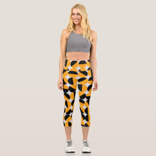 Leggings Capri Style seventies, demi-cercles géométriques.