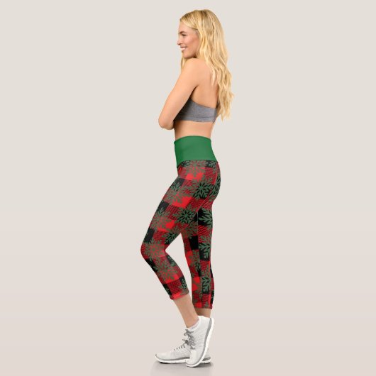 Leggings Capri Stylish high waisted capris for christmas (Gauche)