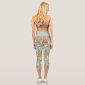 Leggings Capri Stylish steampunk crânes & araignées traînant des  (Verso)