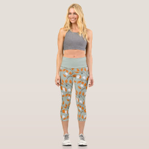Leggings Capri Stylish steampunk crânes & araignées traînant des