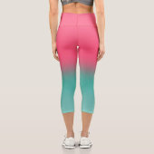 Leggings Capri StyPink et Green Ombre (Verso)