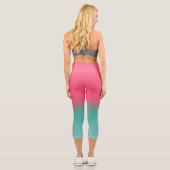 Leggings Capri StyPink et Green Ombre (Verso)