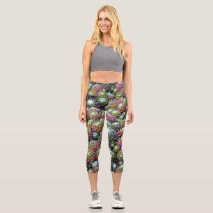 Leggings Capri Succulentes Colorées